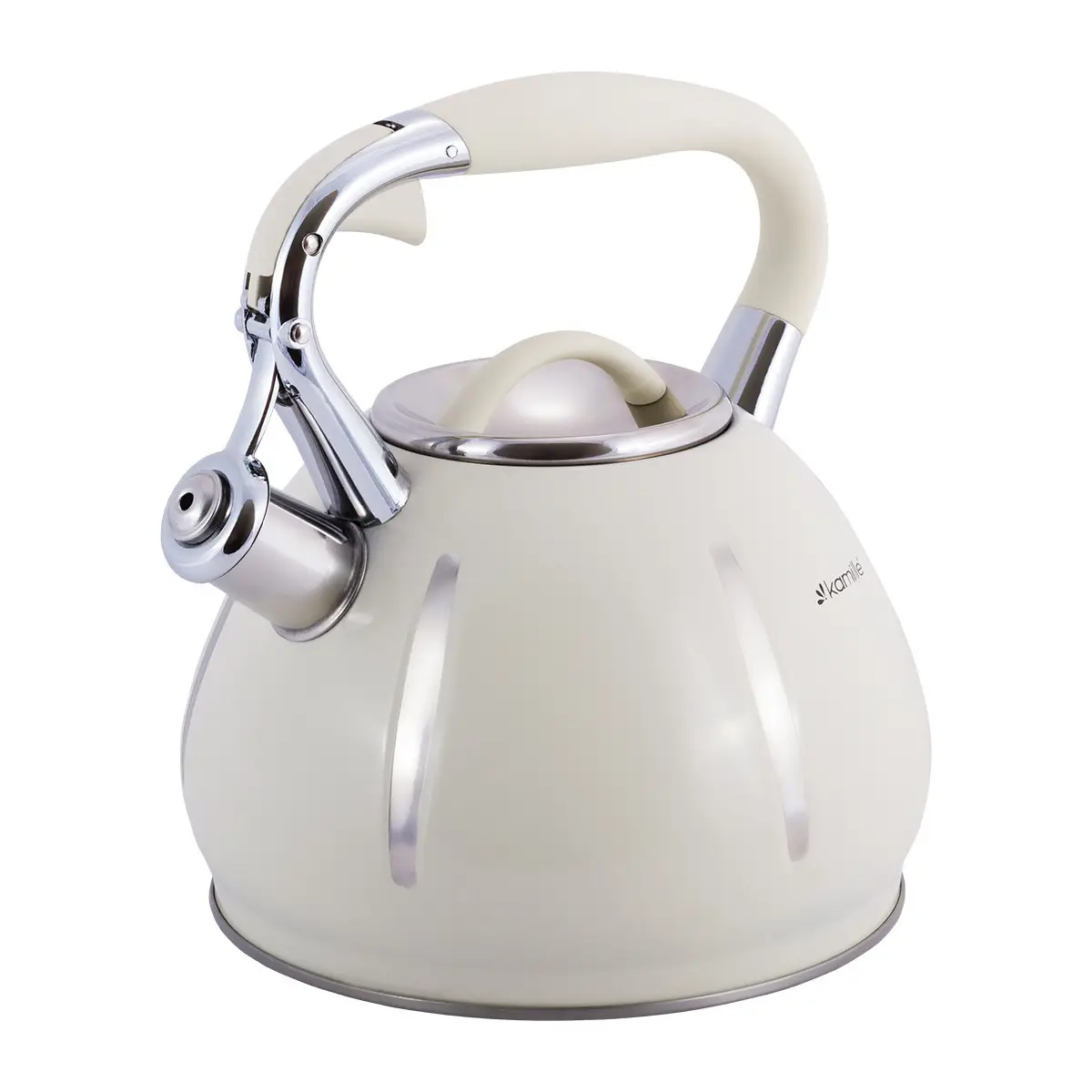 Чайник Kamille KM-0691BG зі свистком 3 л Бежевий (2351446735)