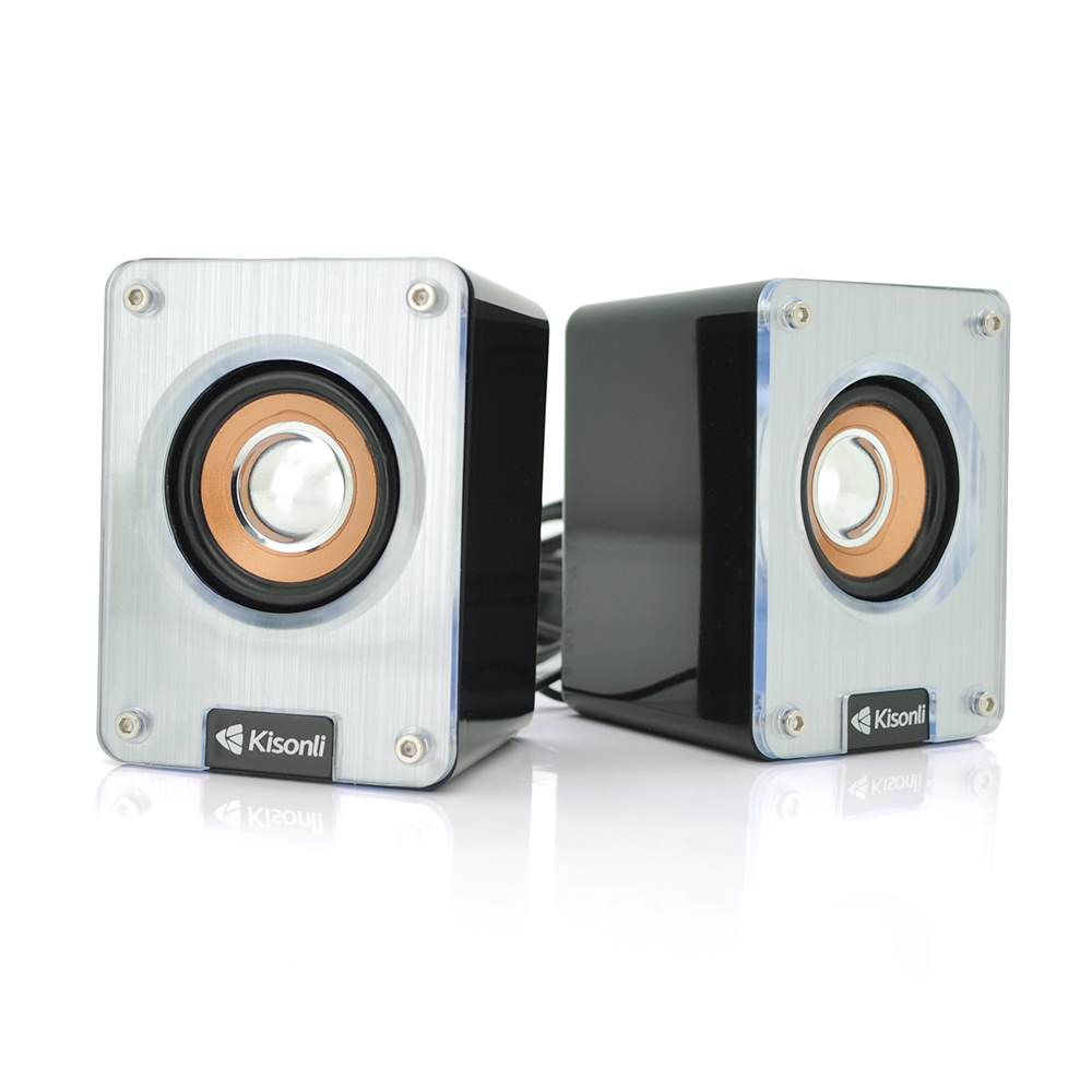 Набор портативных колонок Kisonli 2.0 K200 USB 3,5 мм 2x3W (23411)