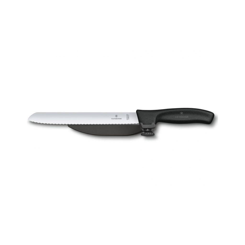 Кухонный нож Victorinox SwissClassic DUX 21 см Serrated Black (6.8663.21)