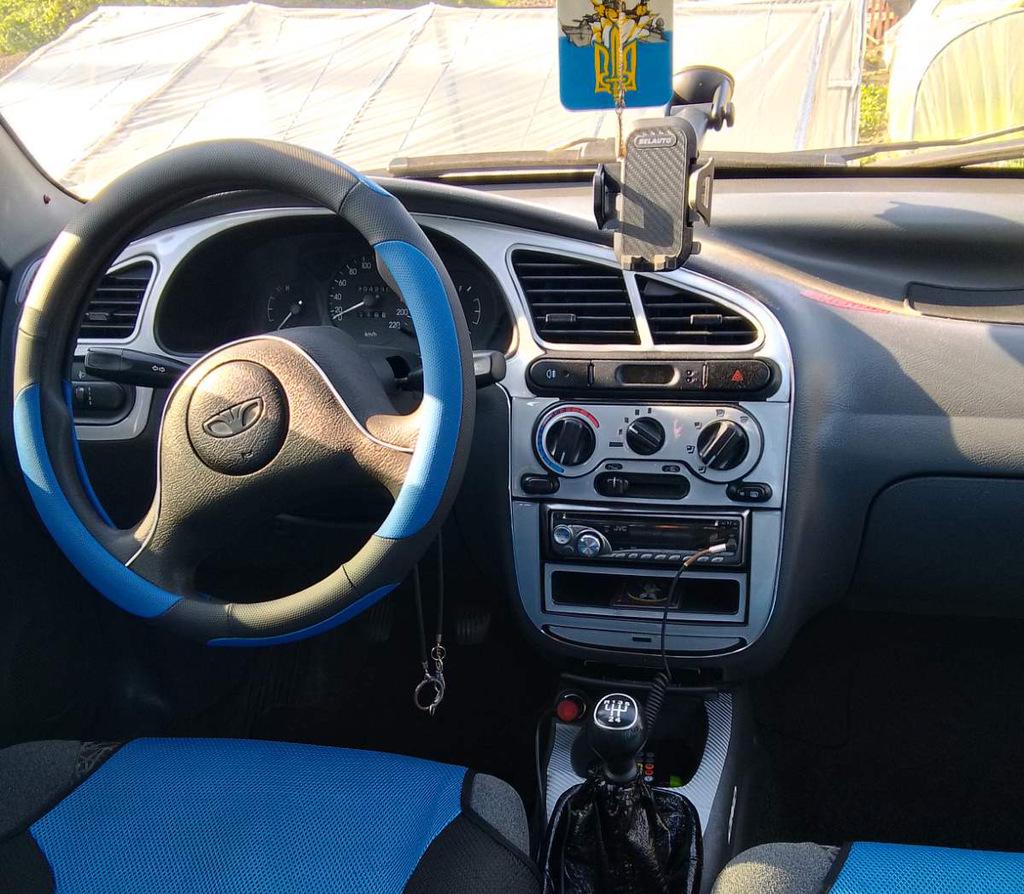 Накладки на панель Алюминий Meric для Daewoo Lanos пластик Серый