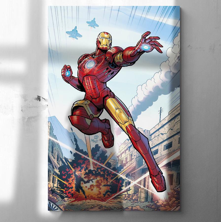 Картина на холсте HolstPrint Iron Man 50х100 см