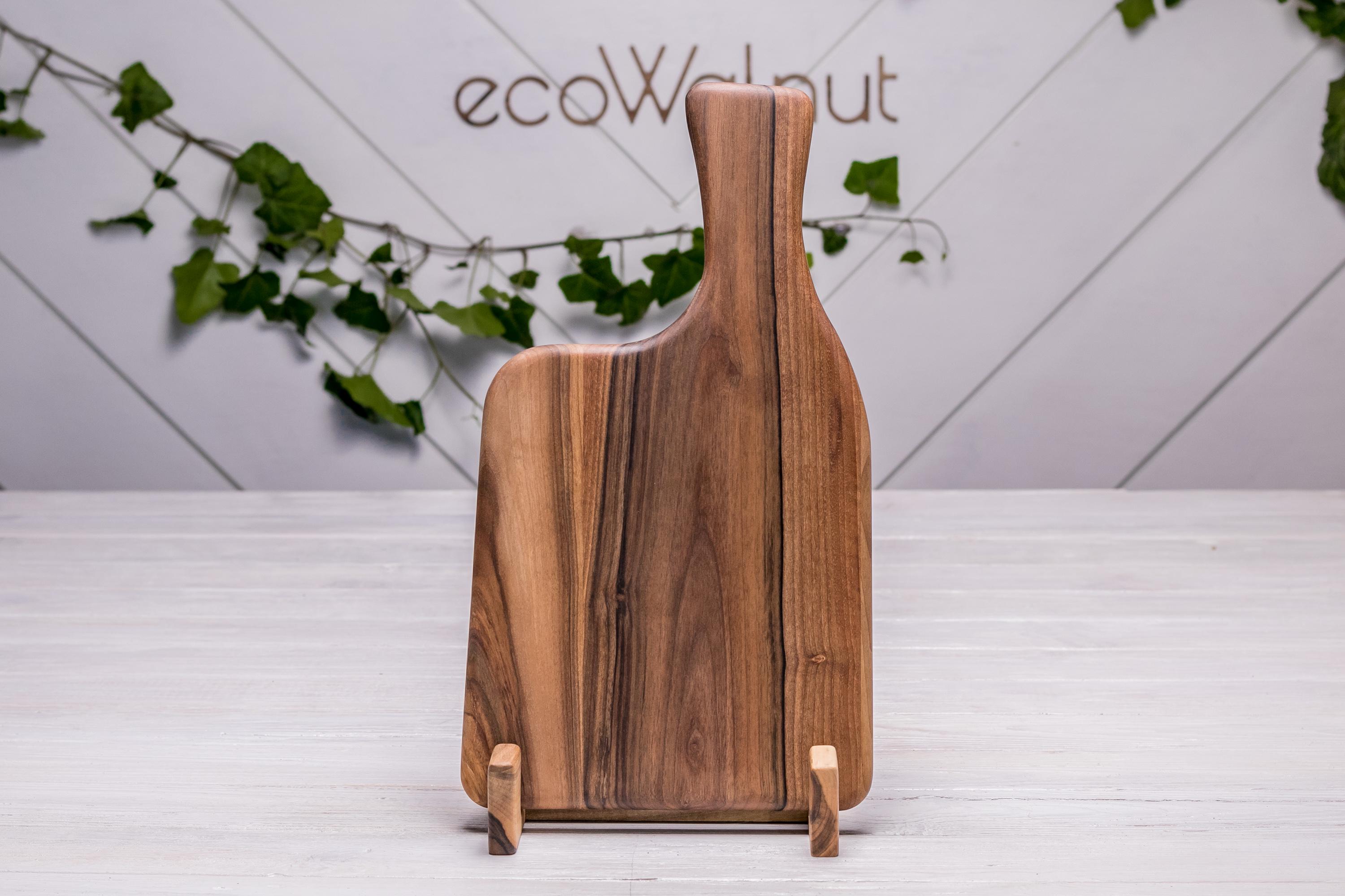 Кухонна дошка EcoWalnut обробна з лого з деревини горіха L (EK-5.2) - фото 10