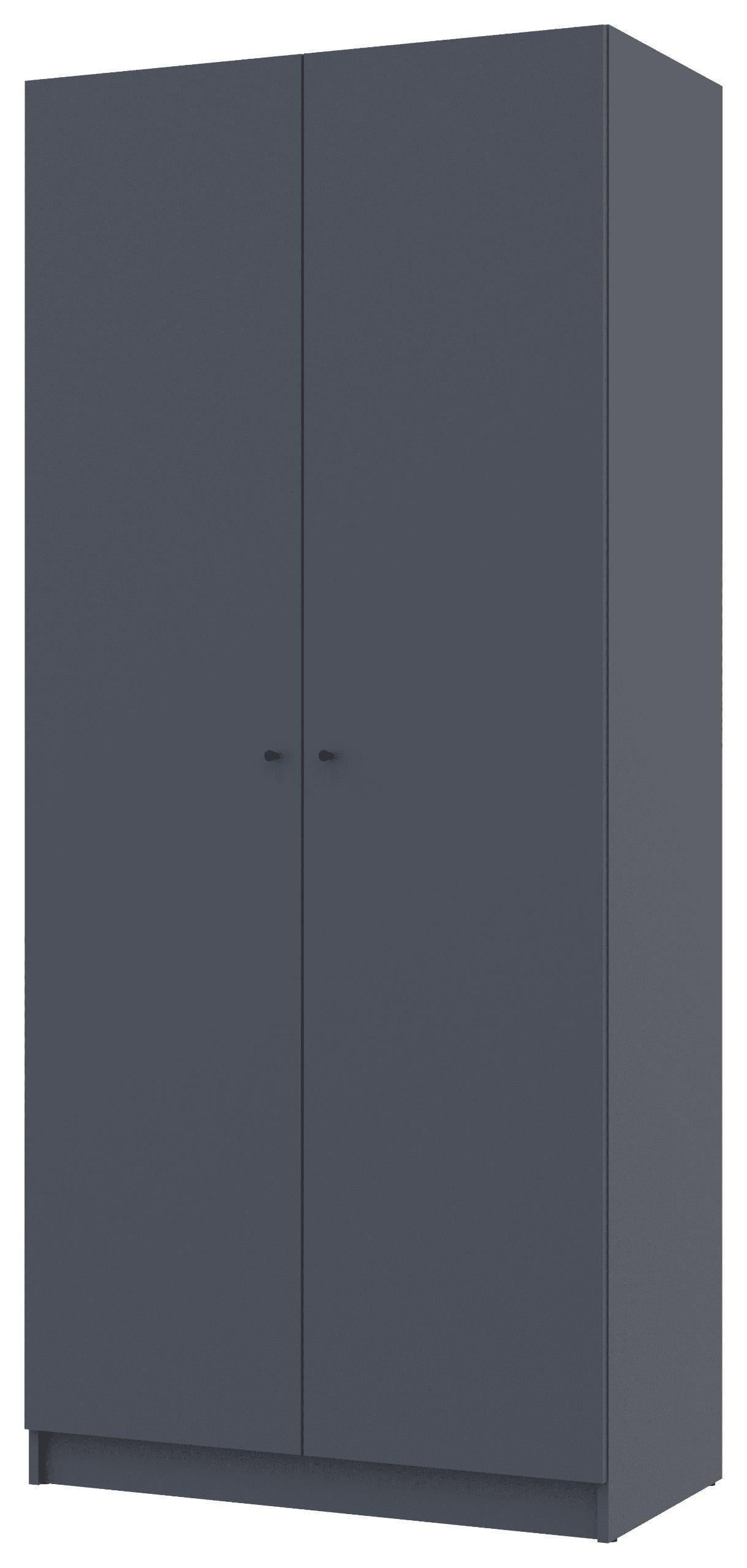 Шкаф для одежды Doros Промо 2 ДСП 90х48х204 см Антрацит (44900523)