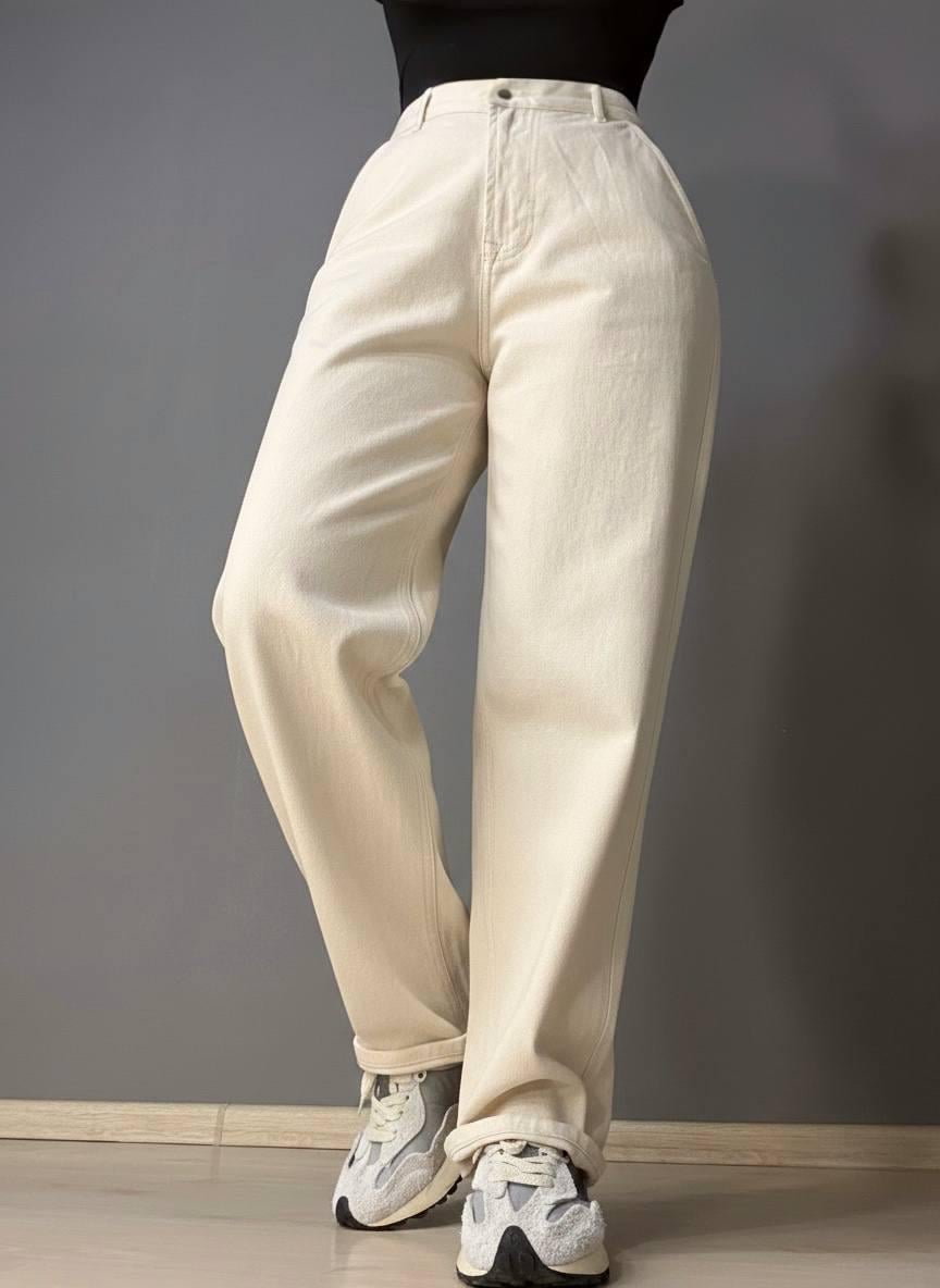 Джинсы женские Its Basic 2952-7S6 skater jeans бананы р. 38 Бежевый (7126)