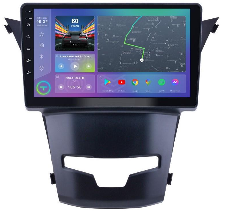 Автомагнітола штатна Phantom DVA-2K9 Pro Max SsangYong Korando 3/Action 2 13-17 9" (PH-221228128)