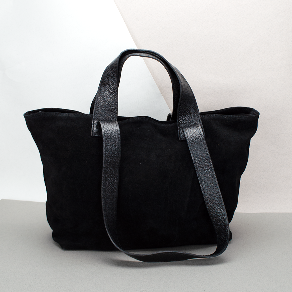 Сумка-шопер жіноча замшева Virginia Conti 03791 Чорний (2423613591) Сумка-шопер жіноча замшева Virginia Conti 03791 Чорний (2423613591)