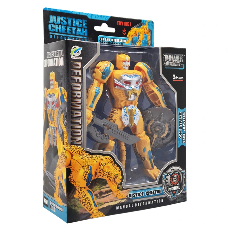 Робот трансформер дитячий Justice Cheetah 168 85 робот гепард Yellow