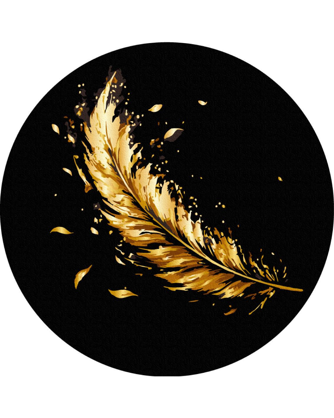 Картина по номерам Brushme Перья d 30 см (RCB00112M)