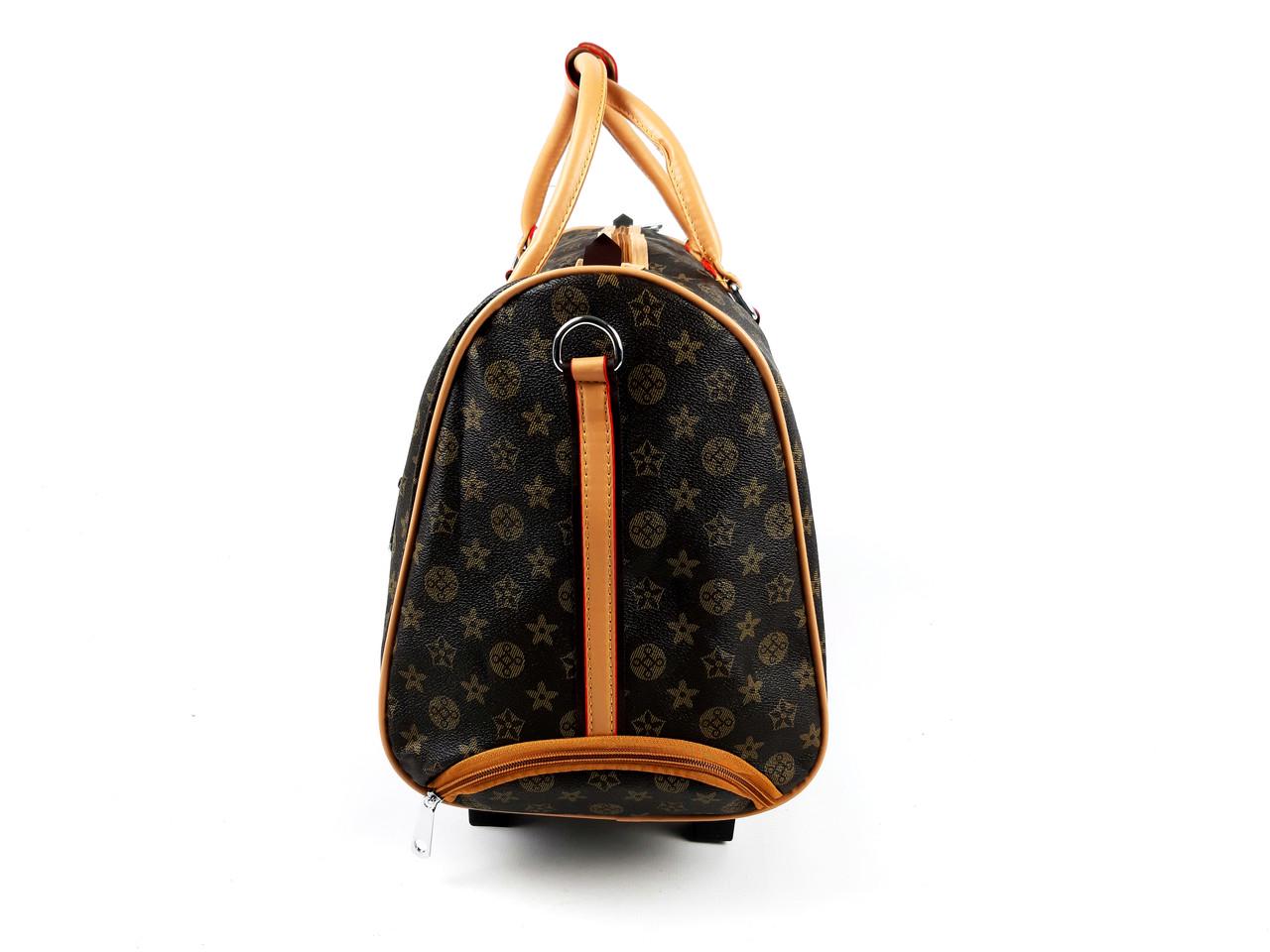 Сумка на колесах Sky travel з ременем 50x20x34 см Коричневий (1045273944) - фото 6 Сумка на колесах Sky travel з ременем 50x20x34 см Коричневий (1045273944) - фото 6