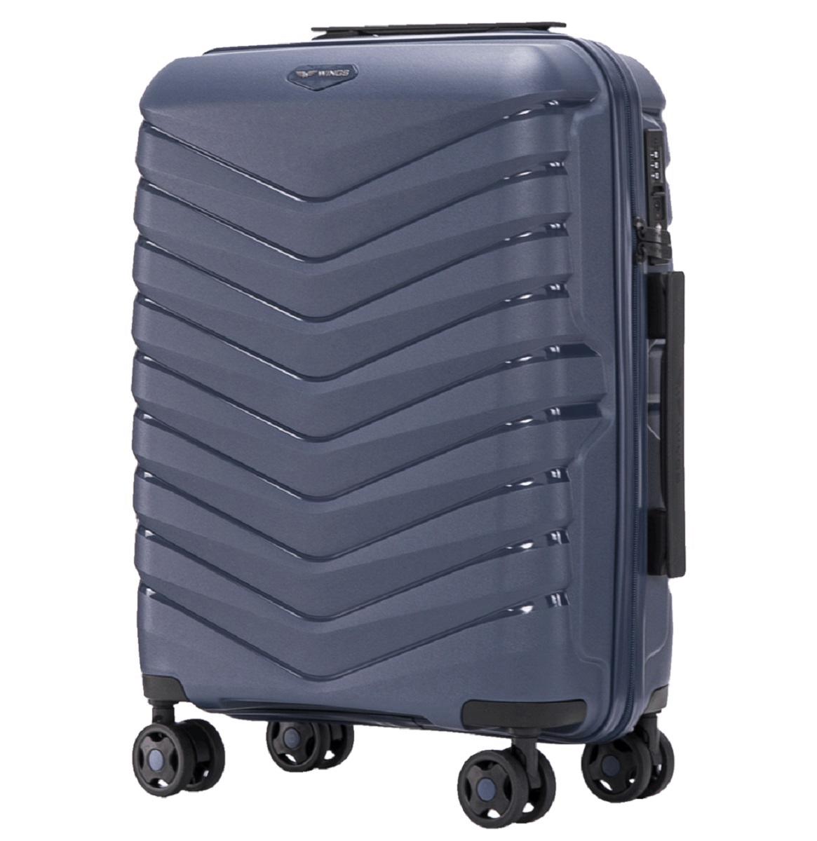 Валіза поліпропіленова Wings PHX01 мала Синій (Wp00560) - фото 1 Валіза поліпропіленова Wings PHX01 мала Синій (Wp00560) - фото 1