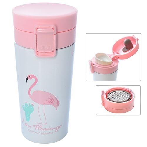 Термочашка SNT 380 мл Білий/Рожевий (80602) - фото 2