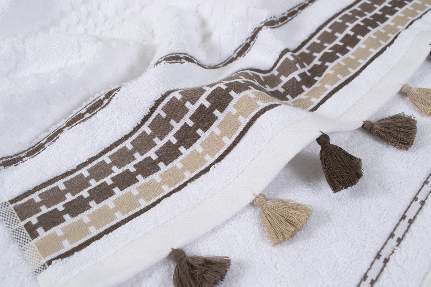 Полотенце Irya Jakarli Coplin 480 г/кв. м 90х150 см Бежевый (12408186) - фото 3 Полотенце Irya Jakarli Coplin 480 г/кв. м 90х150 см Бежевый (12408186) - фото 3