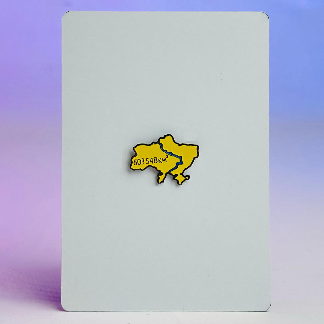 Значок пін Україна (00000000964)