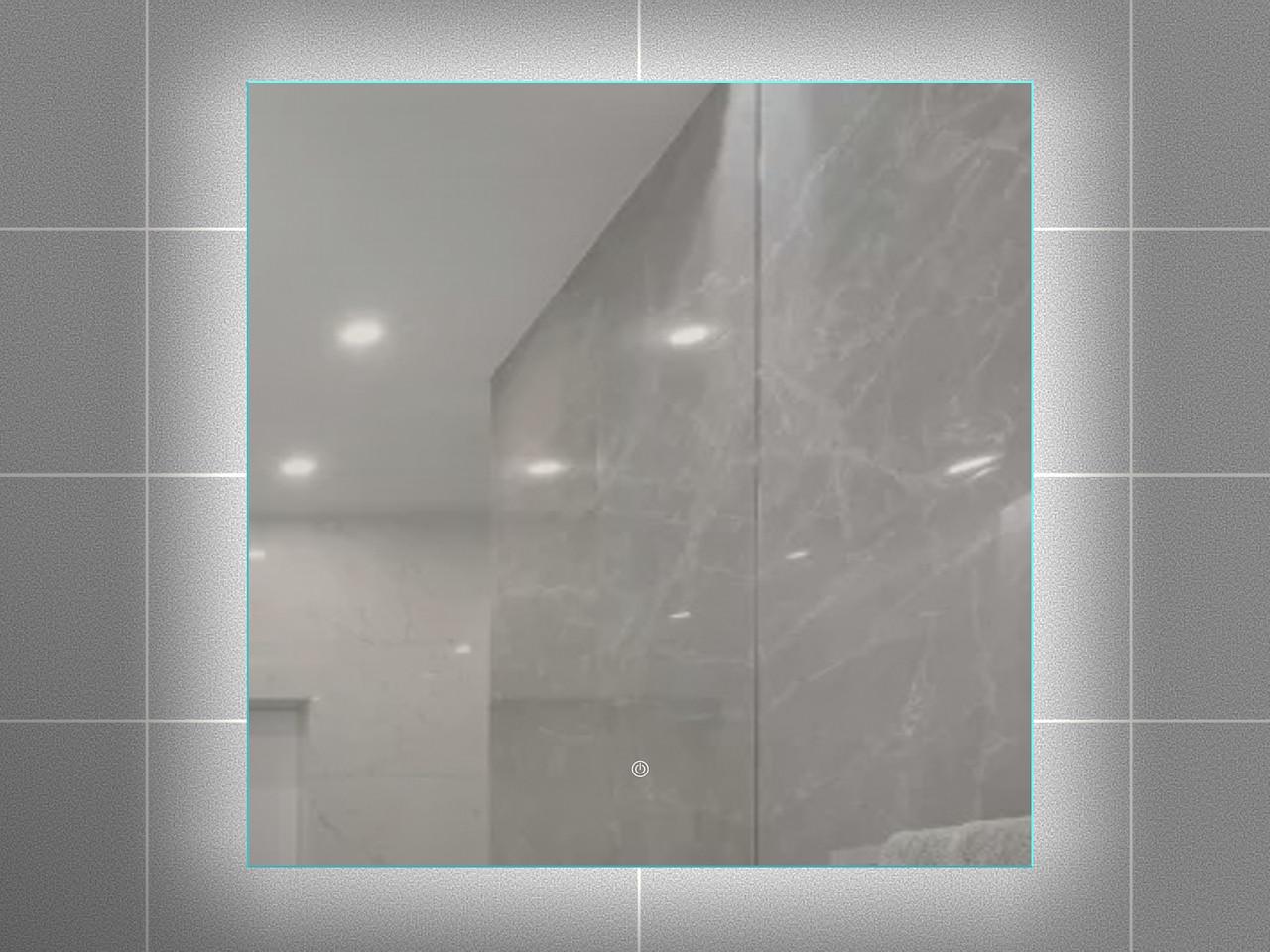 Зеркало для ванной комнаты AVT с LED подсветкой 800х800 мм (avt-А8) Зеркало для ванной комнаты AVT с LED подсветкой 800х800 мм (avt-А8)