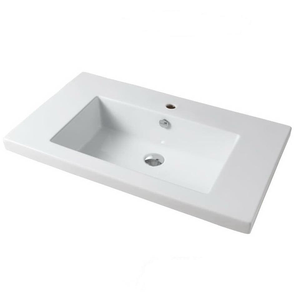 Умивальник врізний ARTCERAM Gap GPL003 0100 860x510x200 мм Білий (143275)
