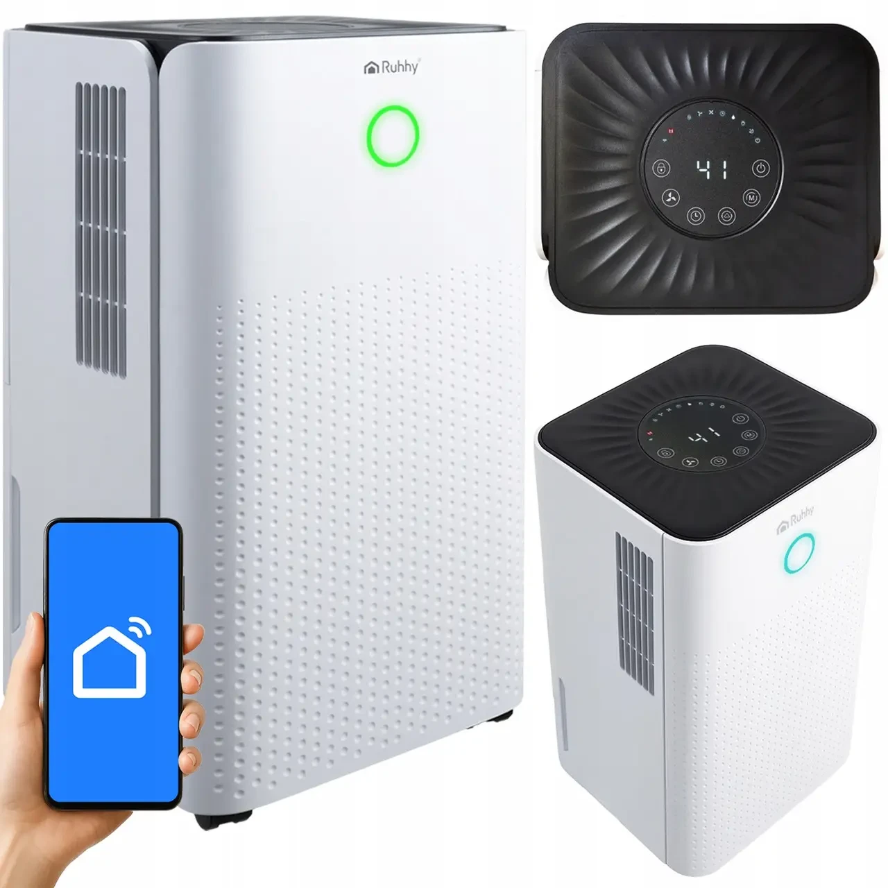 Осушувач повітря Ruhhy WiFi з гігростатом та таймером 12 л (26497) - фото 6