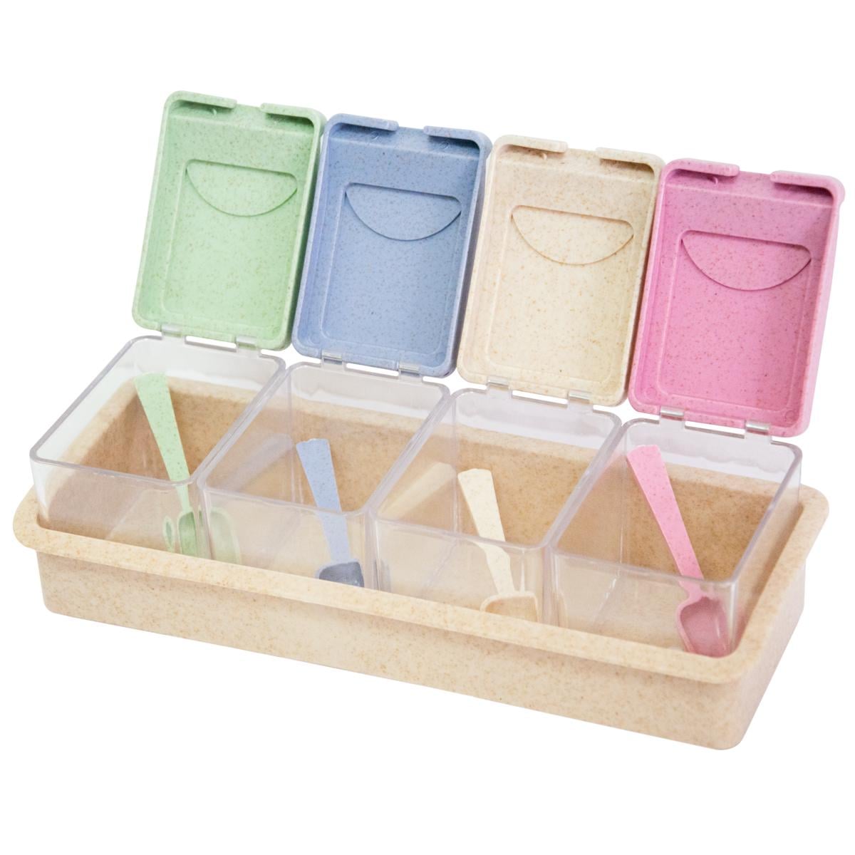 Емкости для специй Seasoning box 4 шт. (1009958-Other)