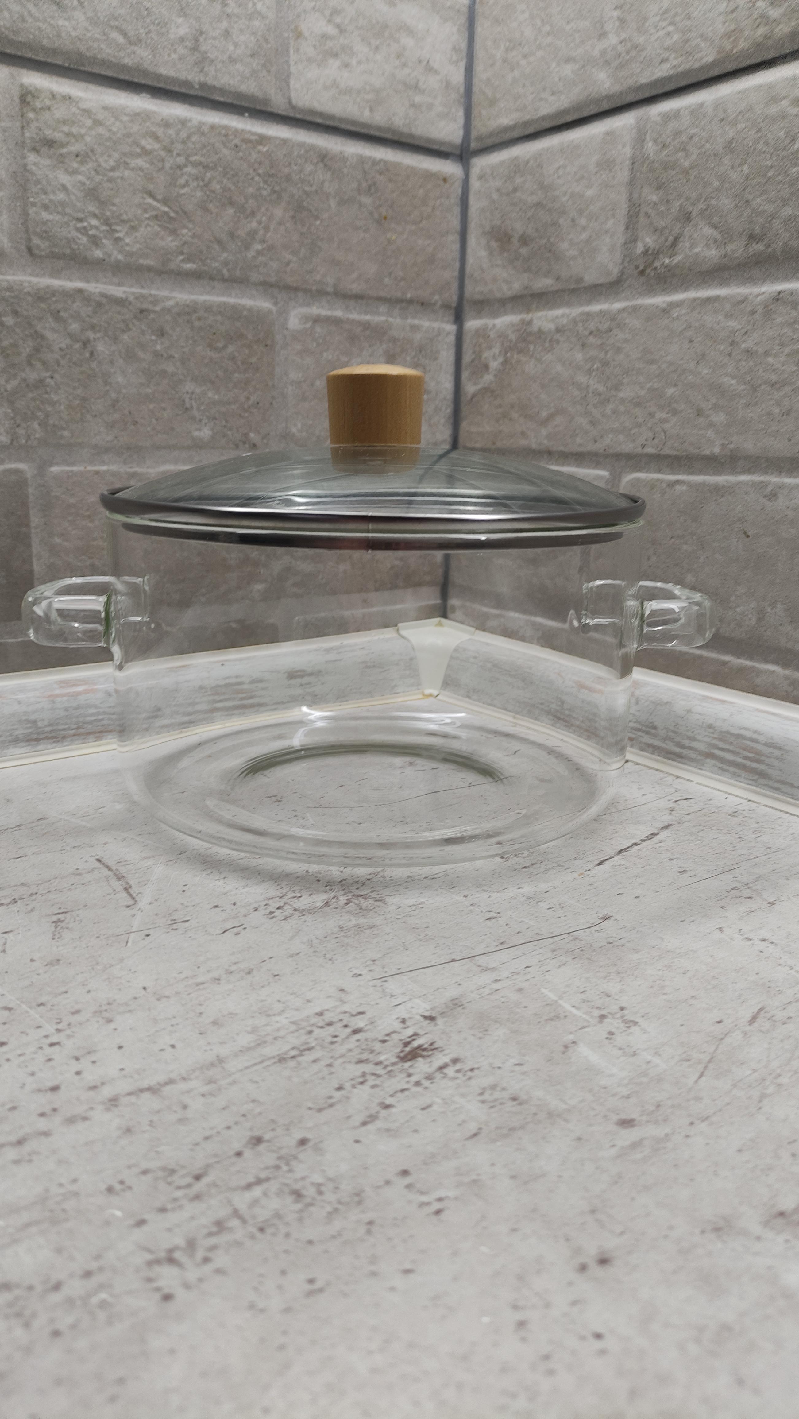 Кастрюля стеклянная A-PLUS с крышкой 3,2 л (23116790) - фото 7 Кастрюля стеклянная A-PLUS с крышкой 3,2 л (23116790) - фото 7