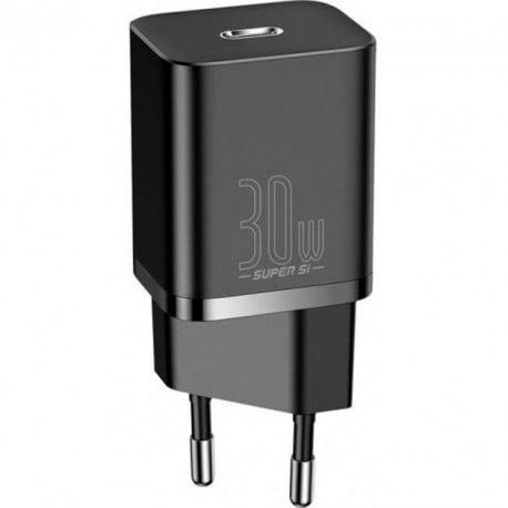 Зарядний пристрій BASEUS Super Si Cuick Charger IC EU 30W Black (CCSUP-J01)