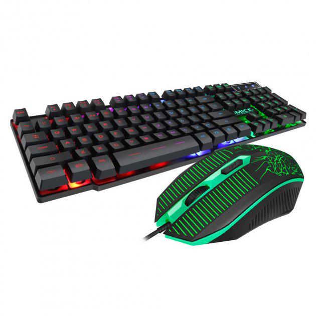 Набор игровой клавиатуры и мыши iMICE KM-680 1600 DPI с подсветкой (00-00013585)