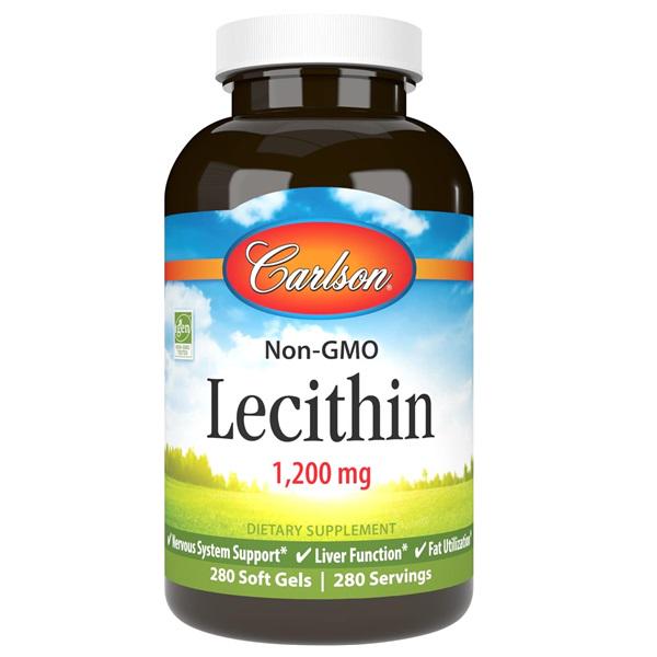 Лецитин Carlson Labs Lecithin 1200 мг 280 Soft Gels