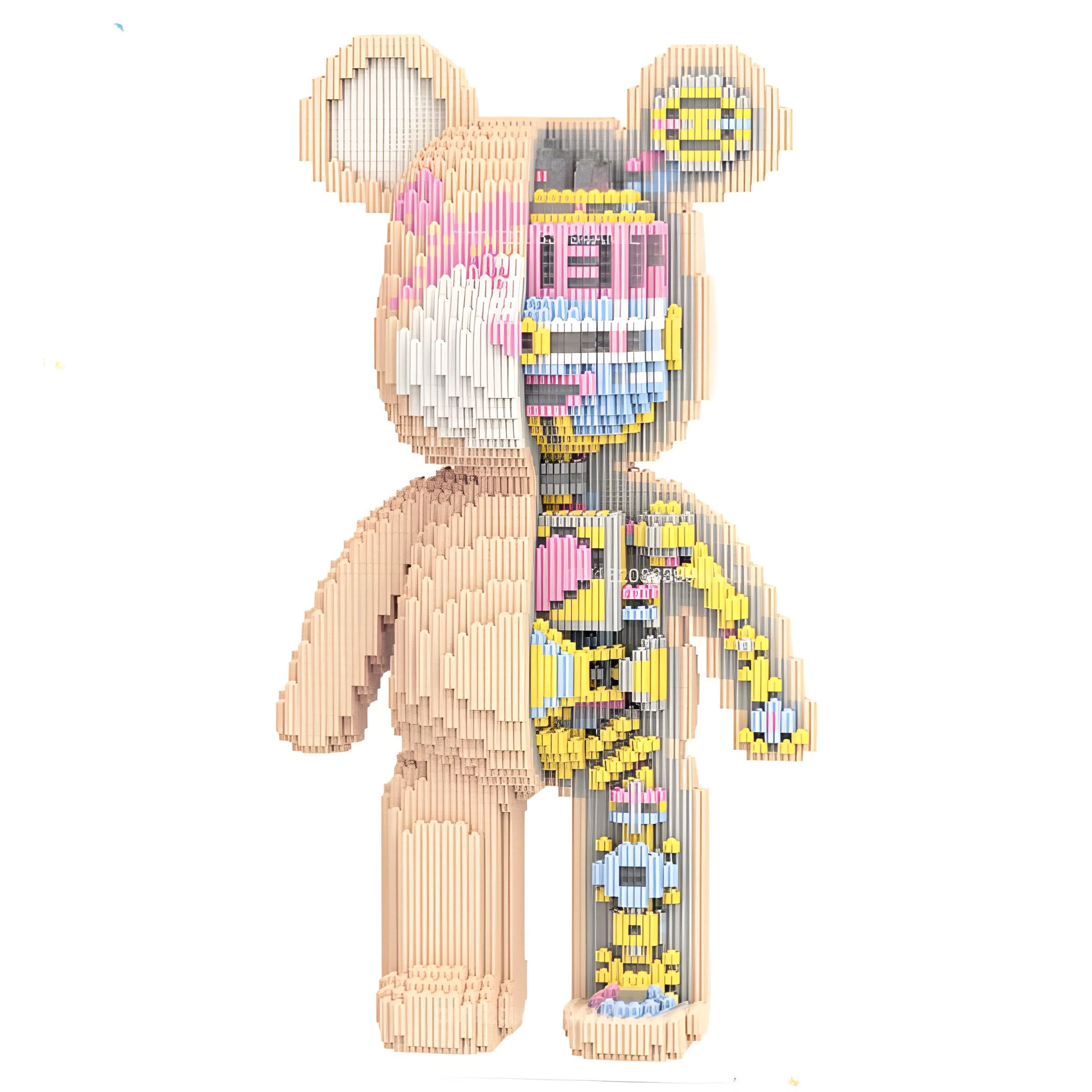 Конструктор детский Magic Blocks мишка Bearbrick Скелет 3000 дет. (8176)