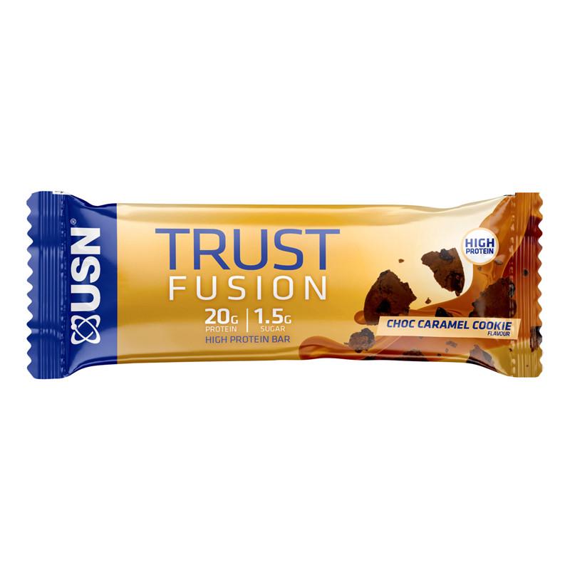Протеиновый батончик USN Trust Fusion Protein Bar Шоколадное печенье/Карамель 55 г (22475-01)