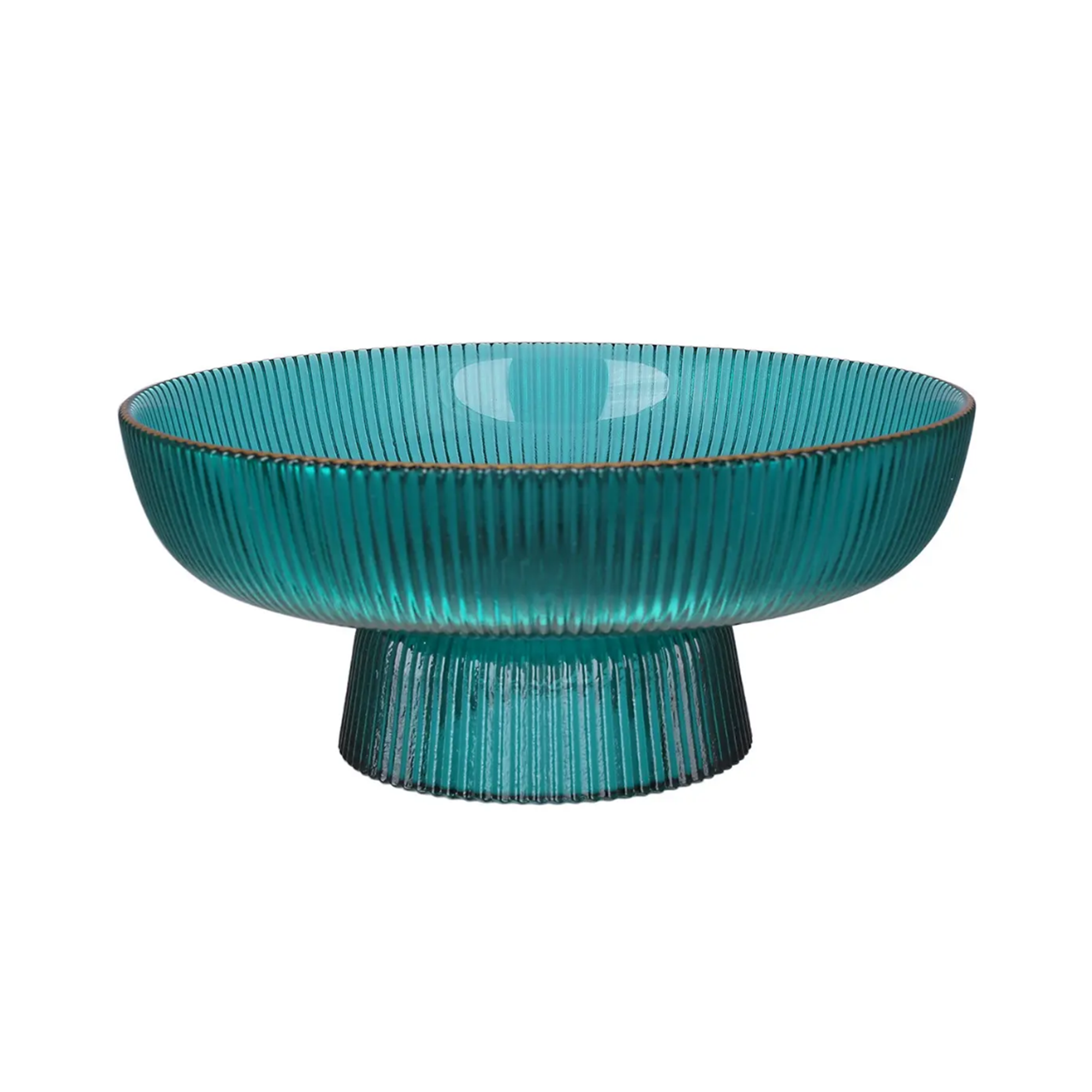 Блюдо для фруктов на ножке 20,5x9 см Зеленый (24403979)