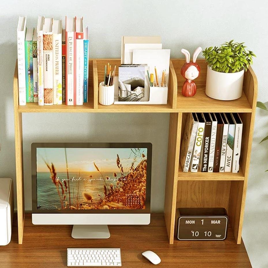 Полка-надстройка настольная из дерева Мирелин карри (АКД-005503)