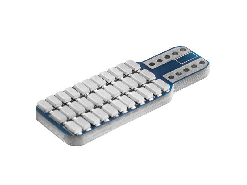 Автомобильная лампа светодиодная LEDUA T10-3014-33 SMD обманка 12V Синий (2591)