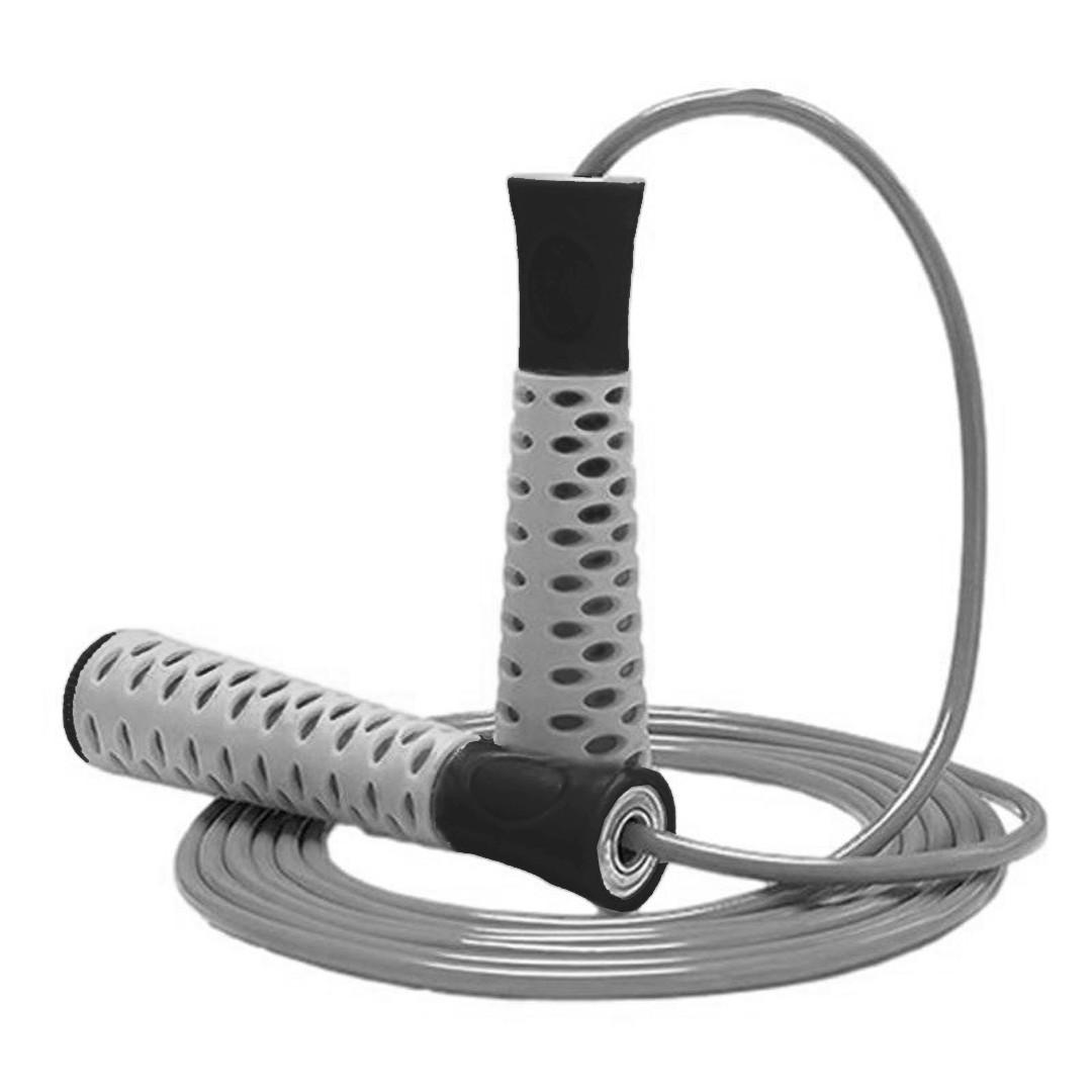 Скакалка PowerPlay 4206 Jump Rope PRO+ 2,75 м Серый/Черный - фото 2