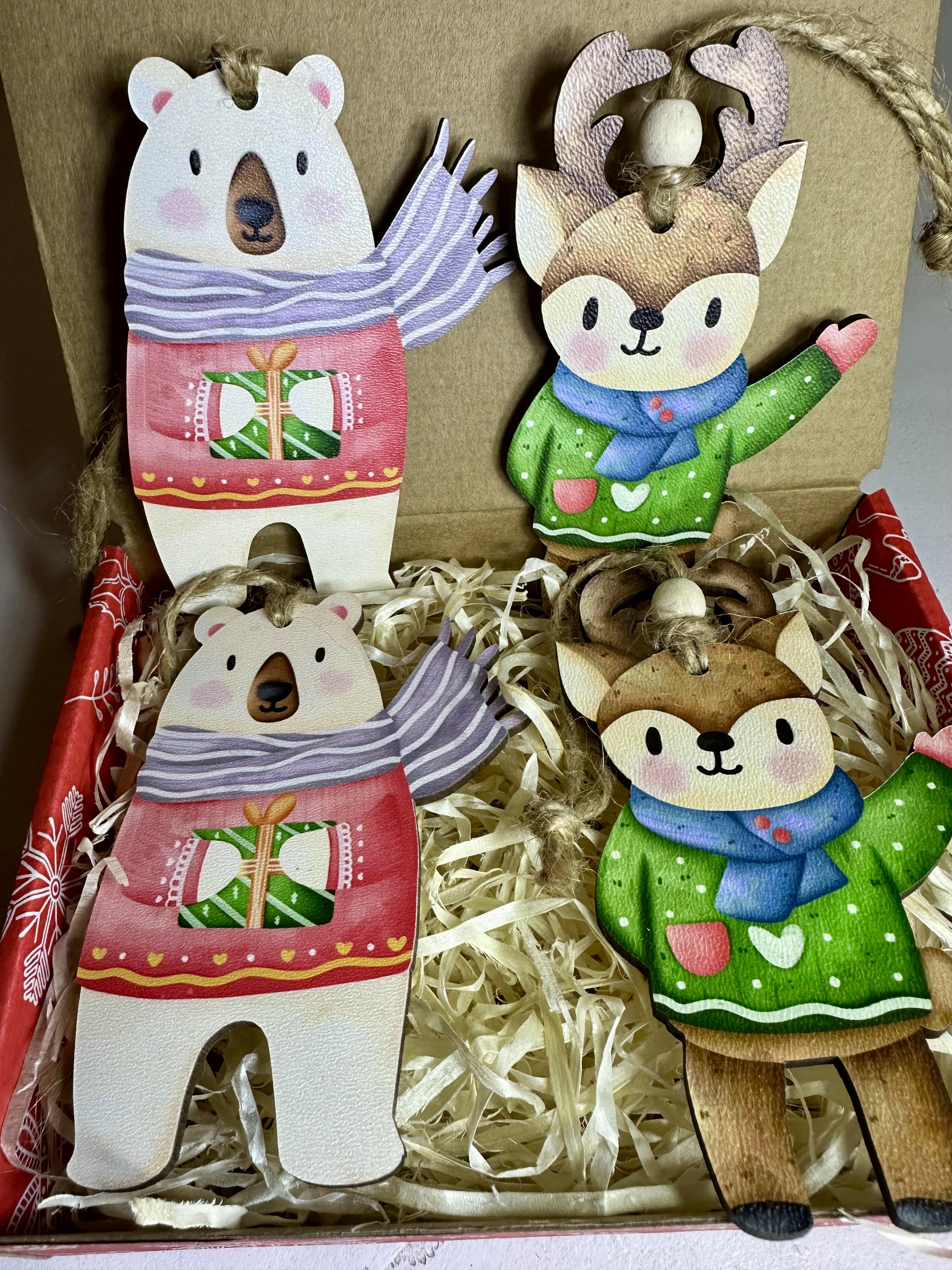 Набір із новорічними іграшками 4 шт. - фото 6 Набір із новорічними іграшками 4 шт. - фото 6