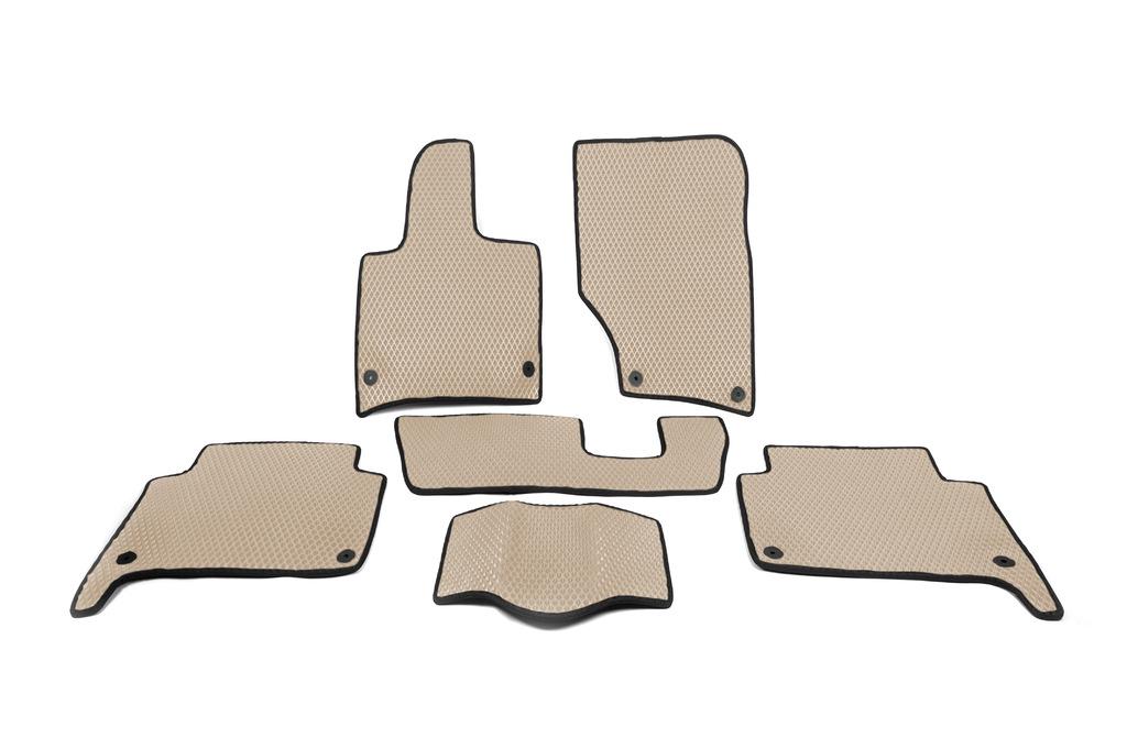 Коврики EVA 3 ряда Digital Designs для Audi Q7 2005-2015 гг. этилвинилацетат Бежевый