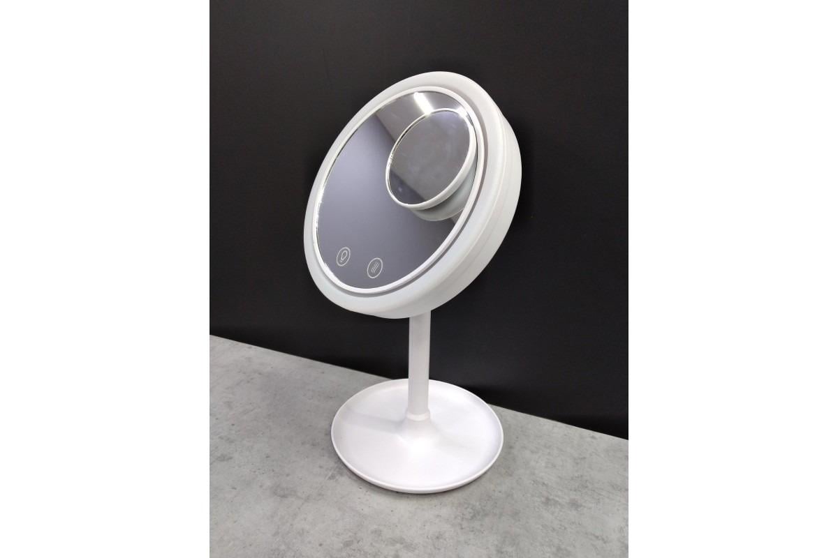 Дзеркало з LED підсвічуванням для макіяжу з вентилятором Beauty breeze mirror сенсорне гримерне на акумуляторі - фото 9