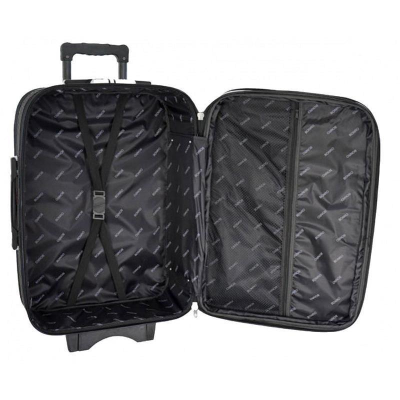 Набір валіз з тканини 005 2 шт. середня/велика на колесах Чорно-вишневий (348494) - фото 4 Набір валіз з тканини 005 2 шт. середня/велика на колесах Чорно-вишневий (348494) - фото 4