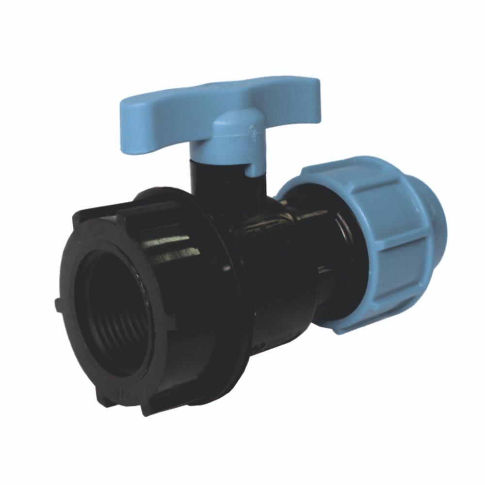 Кран компрессионный SANTAN 25 мм х 3/4" в ПНД Кран компрессионный SANTAN 25 мм х 3/4" в ПНД