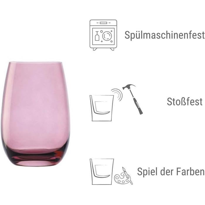 Набор стаканов для воды Elements Stölzle Lausitz 335 мл 6 предметов Разноцветный (35209S001) - фото 2 Набор стаканов для воды Elements Stölzle Lausitz 335 мл 6 предметов Разноцветный (35209S001) - фото 2