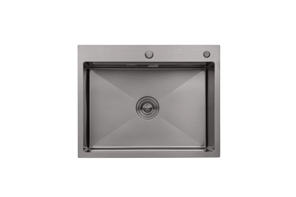 Мойка для кухни Kroner KRP PVD Schwarze 6350HM 3,0/1,0 мм (373975)