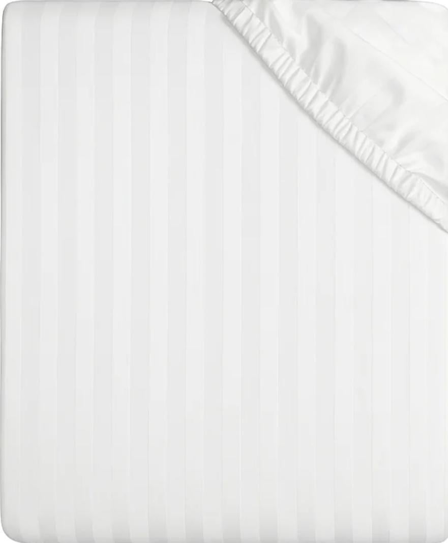 Простынь на резинке Текстилія страйп-сатин 140х200 см Белый (01020111) - фото 2 Простынь на резинке Текстилія страйп-сатин 140х200 см Белый (01020111) - фото 2