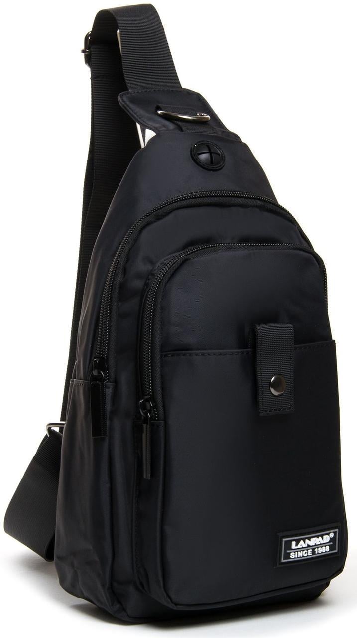 Сумка мужская через плечо слинг Lanpad LAN4057 Черный