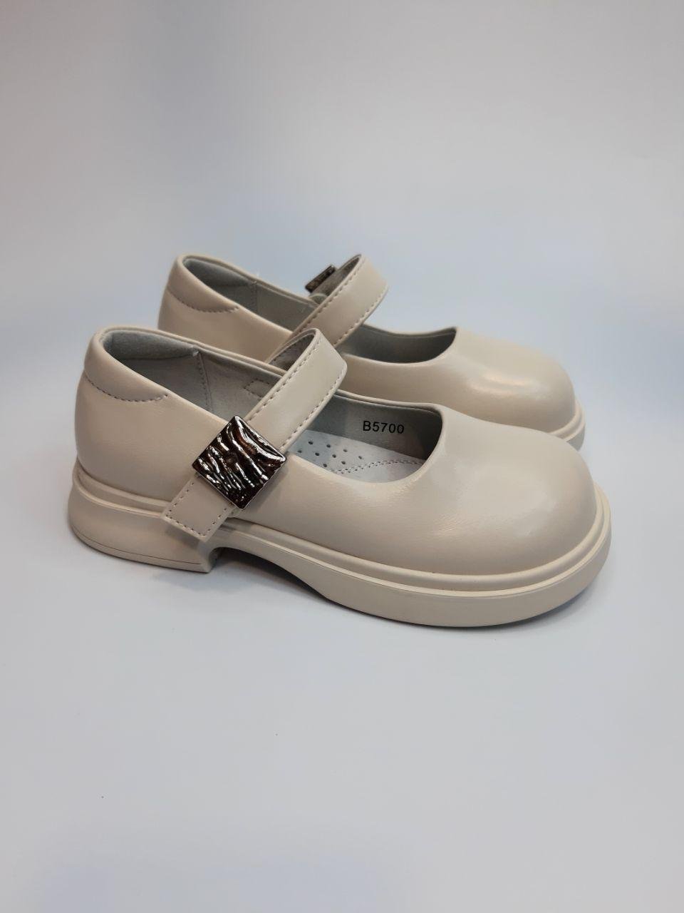 Туфлі дитячі ля дівчинки Apawwa р. 29 18,3 см Бежевий (5700)