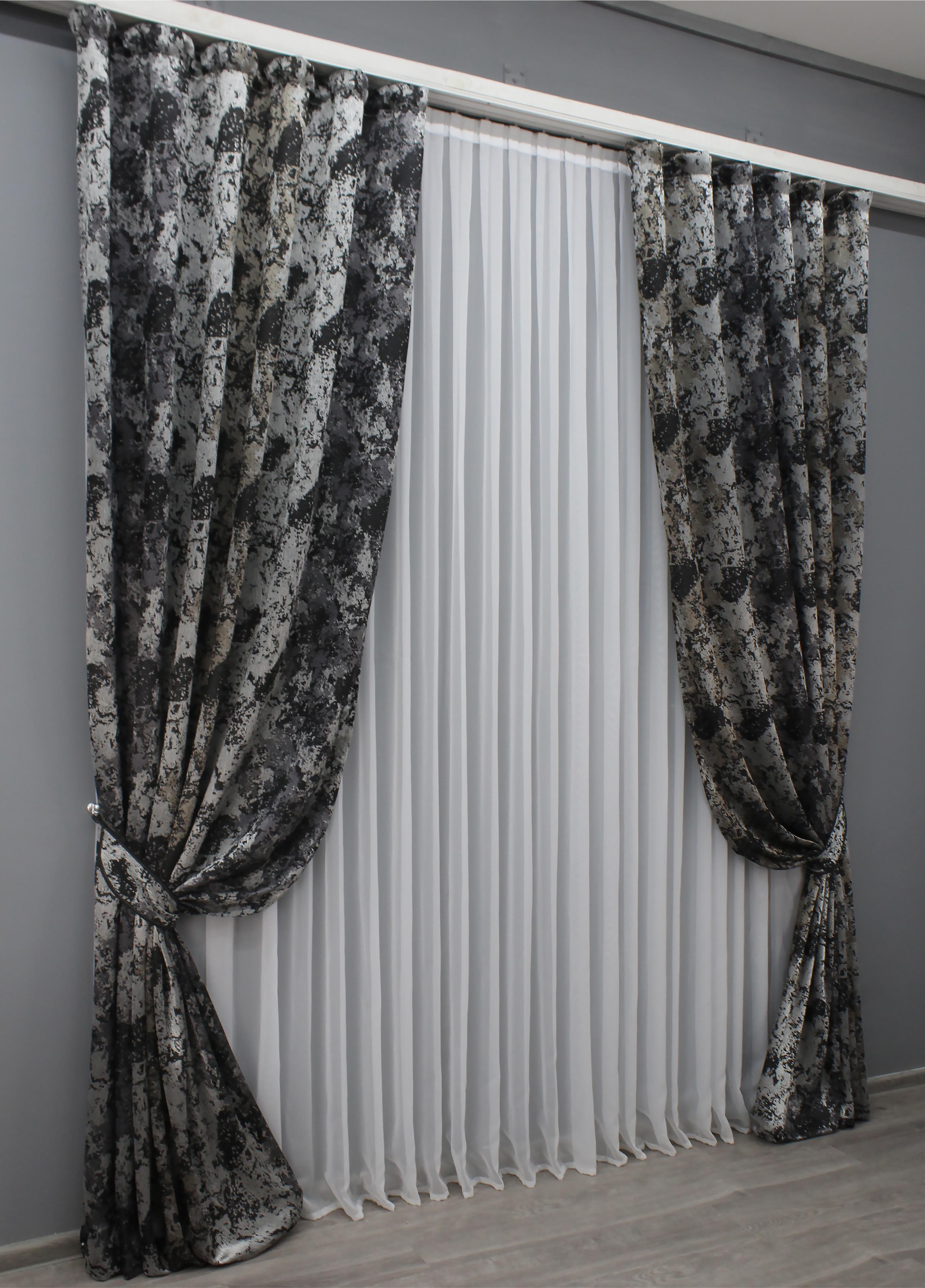 Комплект готовых штор VR-Textil Мрамор Al-7 № 1461ш 150х290 см 2 шт. Разноцветный (33-0328) - фото 3 Комплект готовых штор VR-Textil Мрамор Al-7 № 1461ш 150х290 см 2 шт. Разноцветный (33-0328) - фото 3