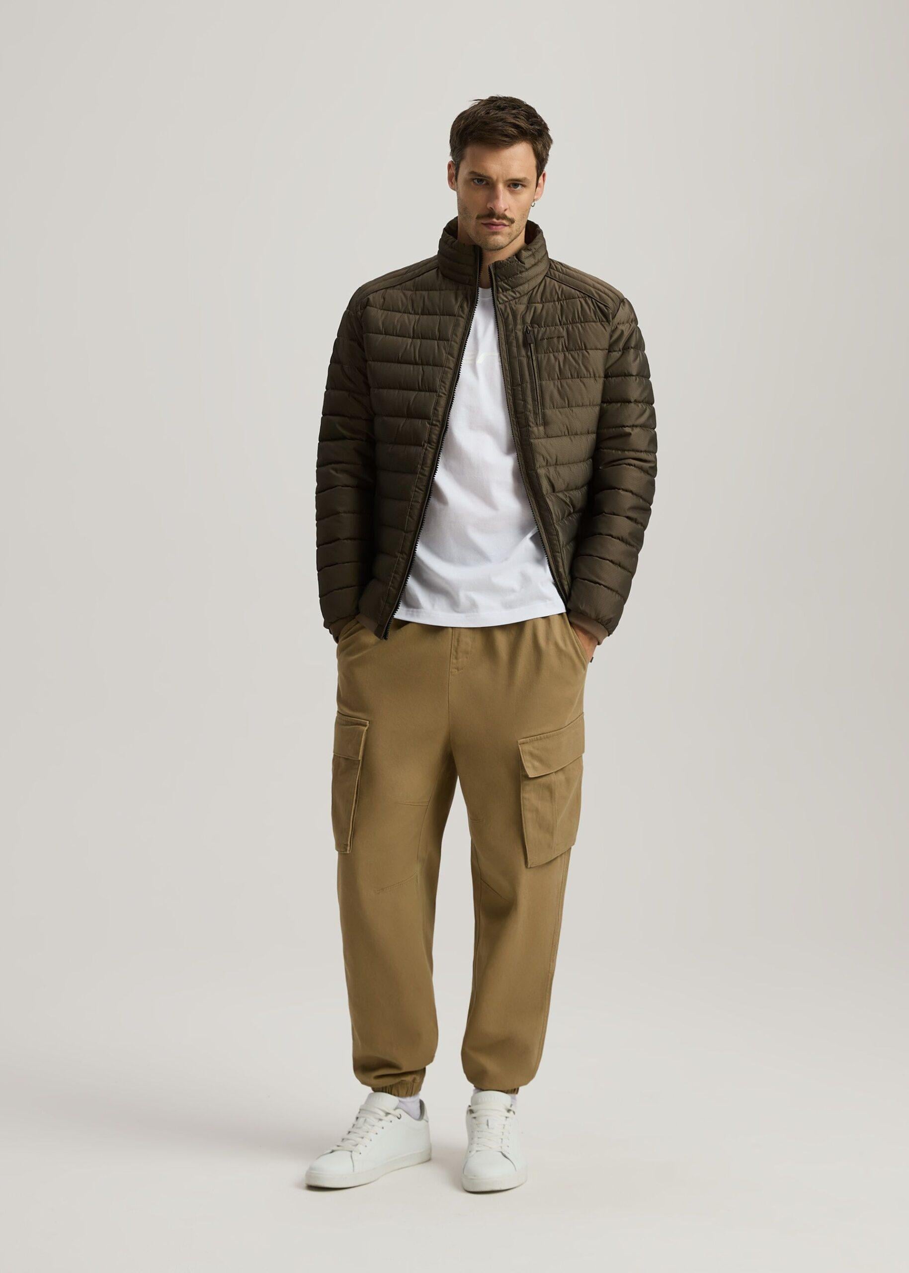 Куртка мужская Diverse DEMERO 255 стеганая M Темно-коричневый (5905384193735)