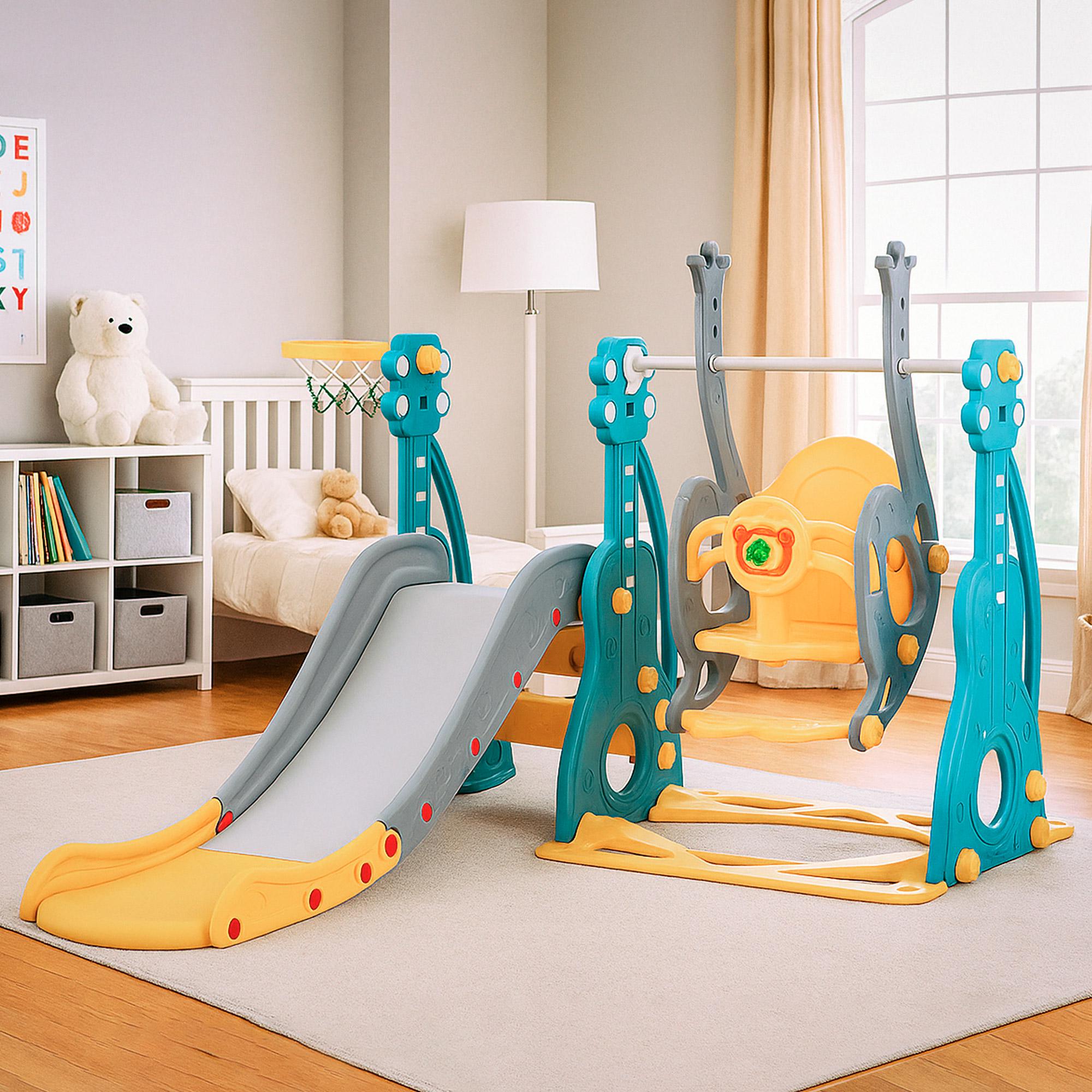 Дитячий ігровий комплекс Mealux Ariel Yellow/Blue/Grey (KD-B252 Yellow/Blue/Grey) - фото 2 Дитячий ігровий комплекс Mealux Ariel Yellow/Blue/Grey (KD-B252 Yellow/Blue/Grey) - фото 2