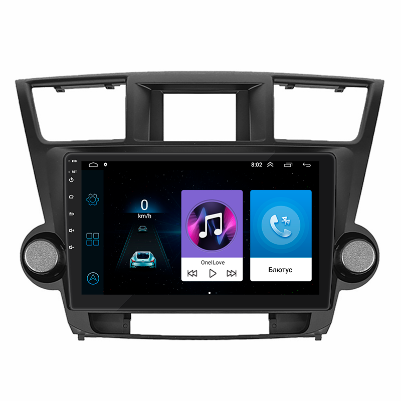 Магнитола 10" Lesko Toyota Highlander II (U40) Restyling 2010-2013г 1/16Gb/ Wi-Fi