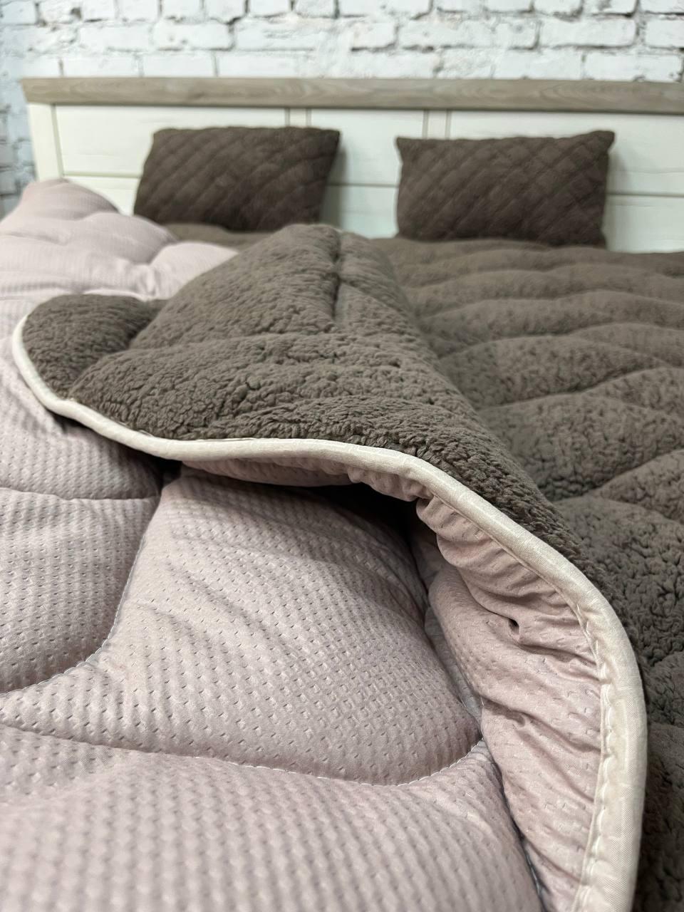 Ковдра хутряна полуторна 155х210 см Коричневий (22936476) - фото 4 Ковдра хутряна полуторна 155х210 см Коричневий (22936476) - фото 4