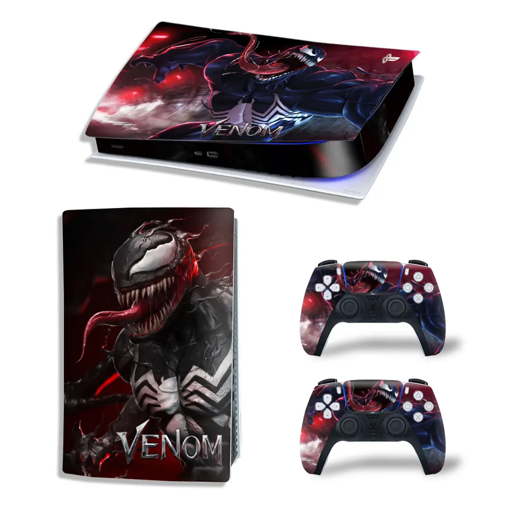 Вінілова наклейка для Sony PlayStation PS5 Venom Spider 360