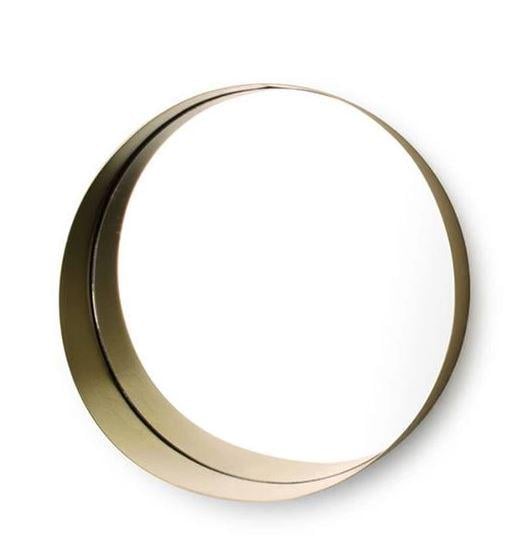 Зеркало металлическое настенное 30 см (30468)