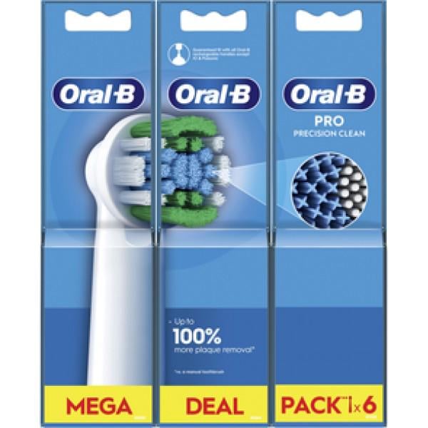 Насадки для електричної зубної щітки Oral-B Pro Precision Clean 6 шт.