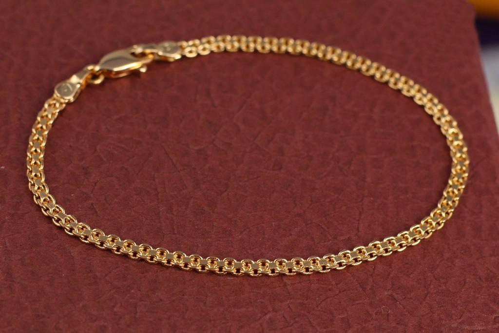 Браслет Xuping Jewelry Бісмарк 19 см 3 мм Золотистий (1490066160)